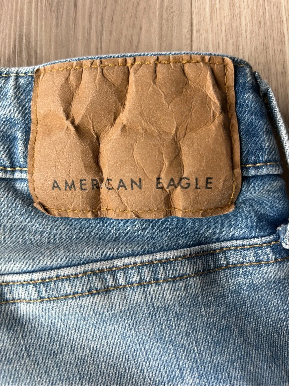American Eagle Next Level Airflex Distressed Denim Men's/Unisex Shorts 30 Blue